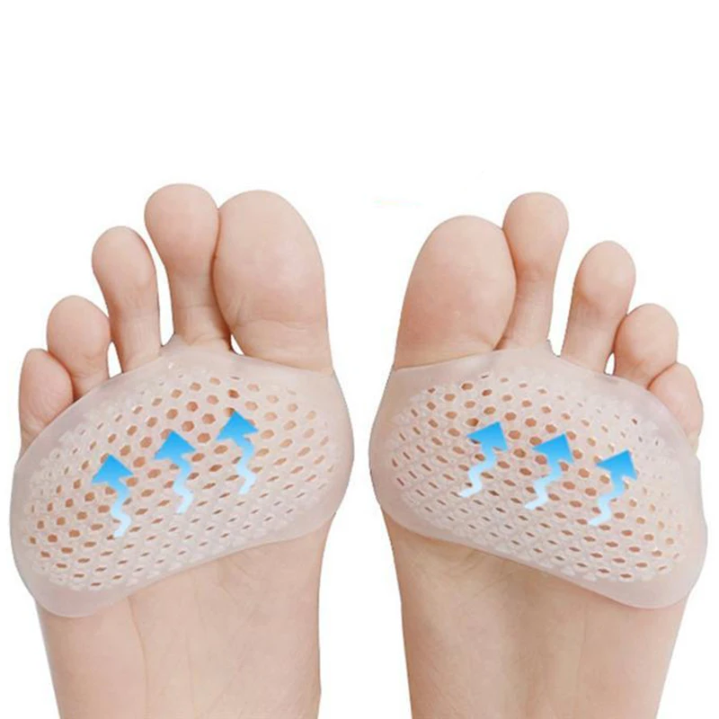 2Pcs Foot Care Gel Toe Separator Bunion Splint Beehive Shaped Forefeet Sleeve Cushions Metatarsal Pads for Feet Pain Relief Tool | Красота и