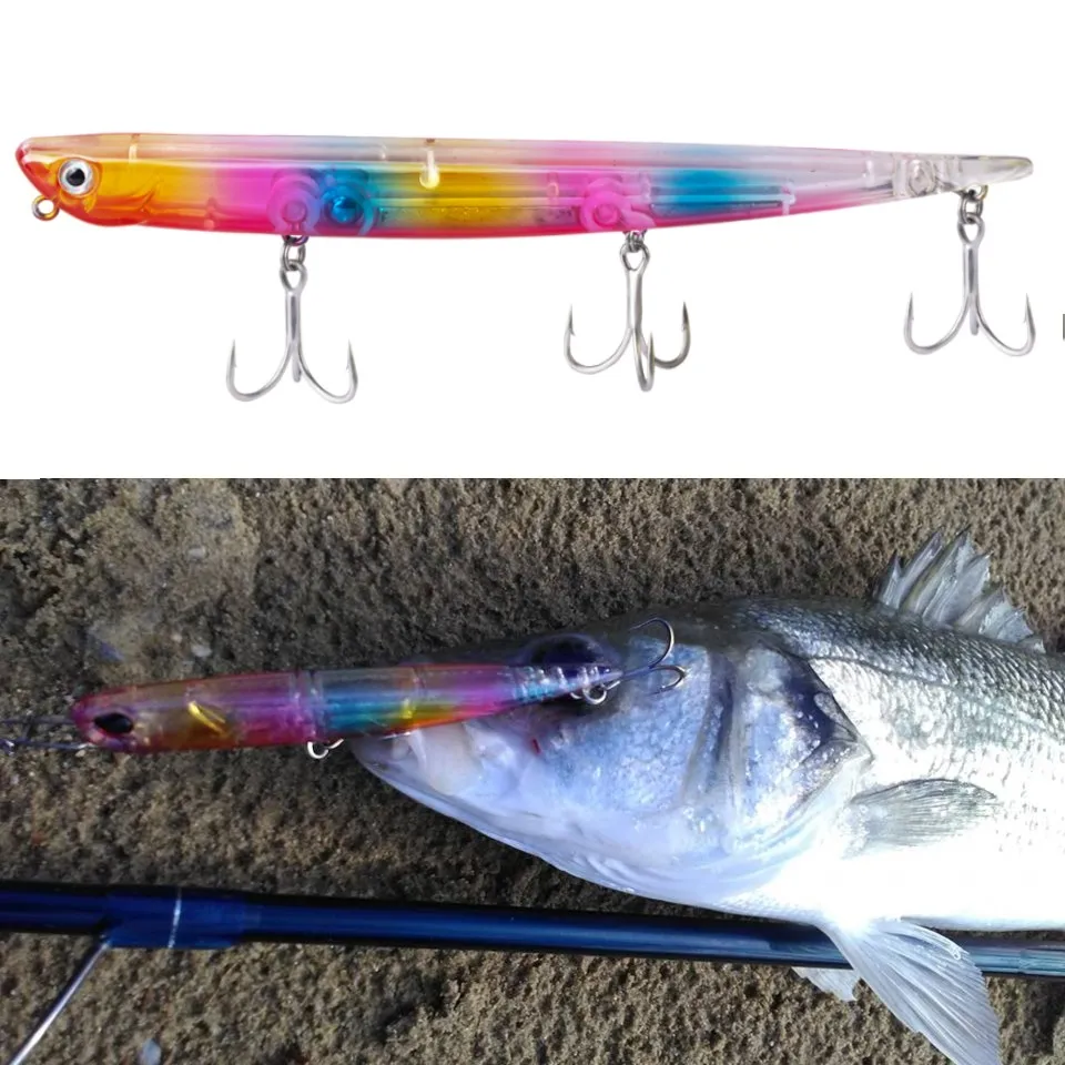 Hunthouse swimbait bay ОРФ Маниакальная рыболовные приманки приманка-карандаш опускается на дно 99 мм 18,5g 155 мм 31,5g Крючки для морского окуня голубая окунь