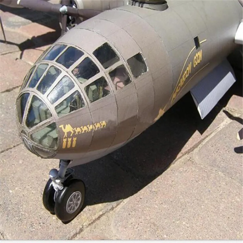 1:47 DIY 3D B29 Super fortress Plane Бумажная модель сборная ручная работа игра головоломка