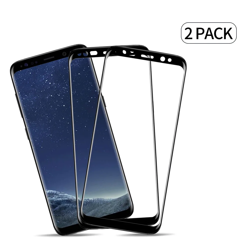 2pcsfor samsung Galaxy s6 s7edge s6ep s7ep s8 s8p s9 s9p Экран протектор Закаленное Стекло для samsung s6 s7 защиты Стекло 3D