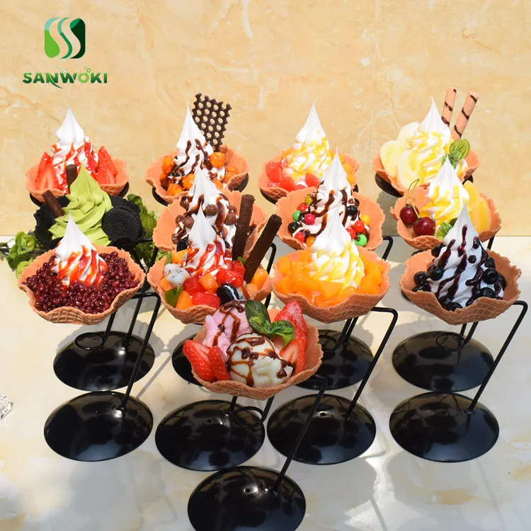 Модель еды имитация причудливого мороженого реквизит чаша модель хрустящего