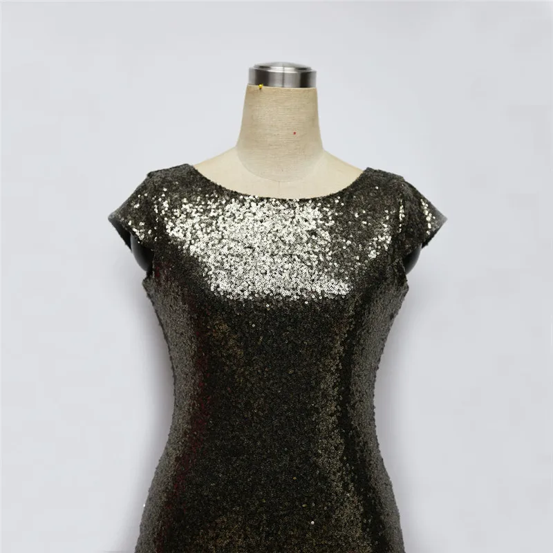 Блестящее красное Золотое вечернее платье с пайетками женское сексуальное