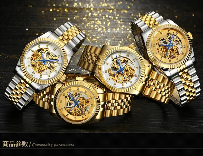 38 мм Sangdo роскошные часы llow из автоматического самовсасывающего движения