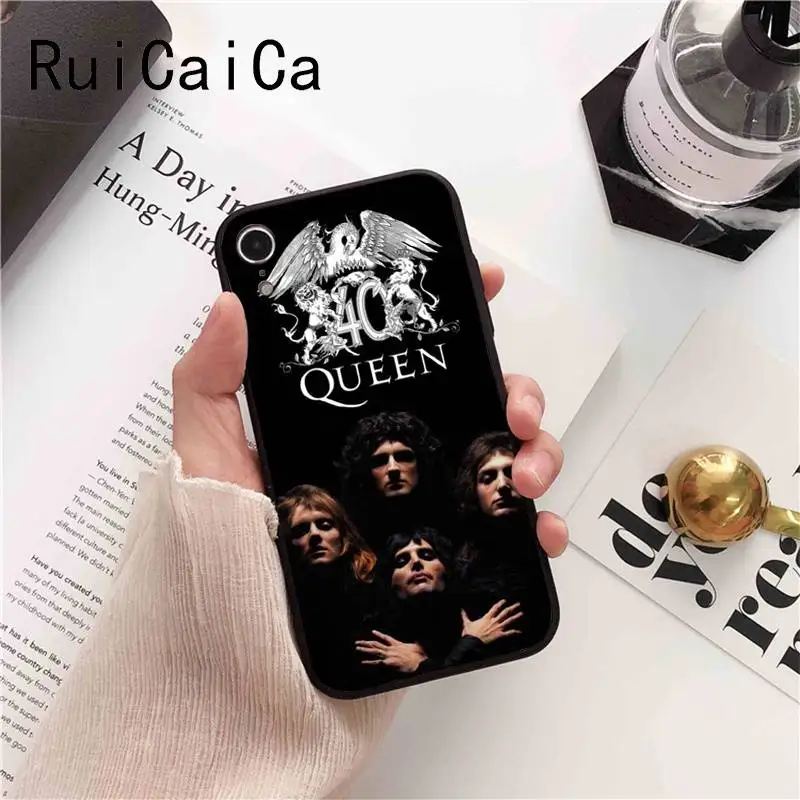 Ruicaica Фредди Меркури Queen band Coque Shell чехол для телефона iPhone 6S 6plus 7 7plus 8 plus X Xs MAX 5 5S XR |