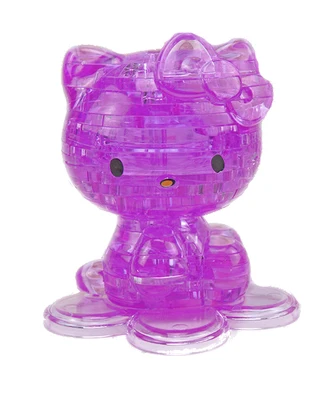 Kidpower Счастливый час головоломки хрустальные головоломки 3D животное лебедь яблоко звезда головоломка игра для мозга развивающие игрушки подарок - Цвет: cat purple