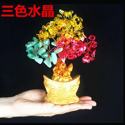 

All kinds of natural crystal fortune tree fortune tree ornaments
