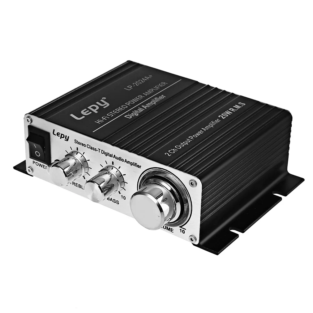 Оригинальный Lepy LP 2024A + 2CH 12 V 5A USB SD HiFi стерео класса T 2 х 20 Вт RCA цифровой аудио