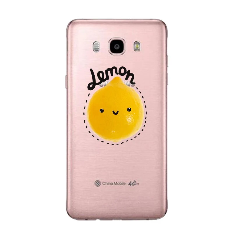 Dinasour Soft Clear TPU Phone Case For Samsung J3 J5 J7 S6 S7 S8 note8 A3 A5 C7 J2prime Cactus Lemon Printed Cover Free Shipping | Мобильные
