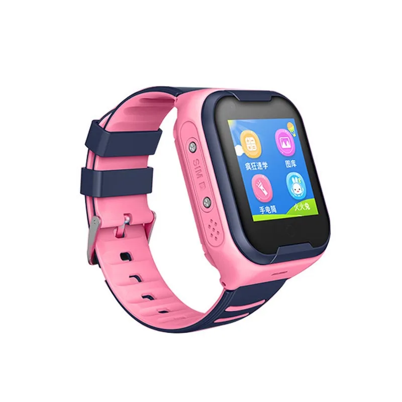 Розовый Новые смарт-часы для детей 4G Android Smartwatch водонепроницаемые gps wifi определение местоположения видео звонок WhatsAPP дистанционное управление цифровые наручные часы - Цвет: Розовый