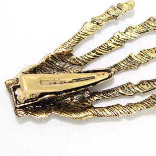 Vintage Fashion Rock Punk Pattern Скелет Руки Кость Дьявол Очарование Женщины Леди Платье