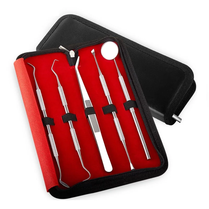 5 шт./компл. стоматологические инструменты зеркало Пинцет гигиена полости рта