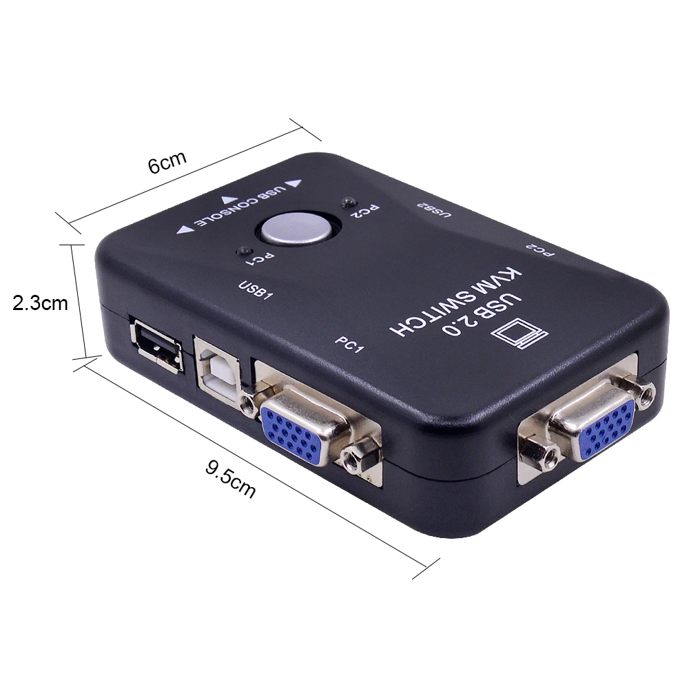 CHIPAL высокое качество 2 Порты и разъёмы USB 0 KVM переключатель 1920*1440 VGA SVGA разделитель