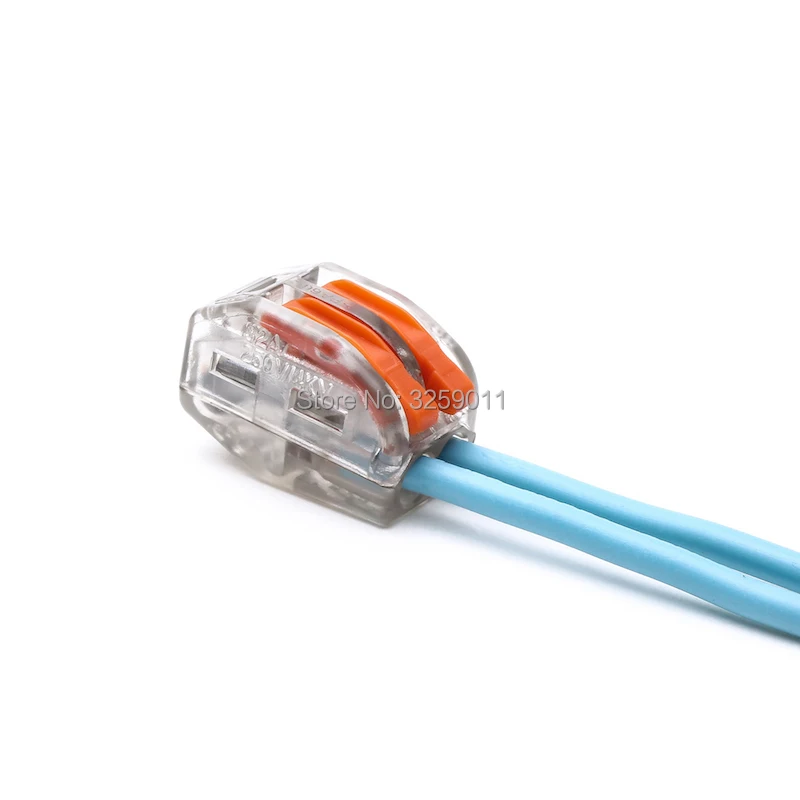 1 шт. PCT 212 222 412 пружинный рычаг Push Fit кабель Прозрачный 28 12 awg Универсальный