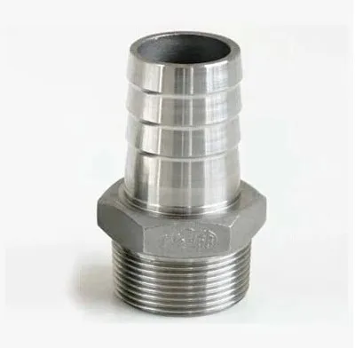 

BSPT 1/2" DN15 Male Pipe Fittings x 10mm Barb Hose Tail Connector Stainless Steel SS304 Thread Hosetail