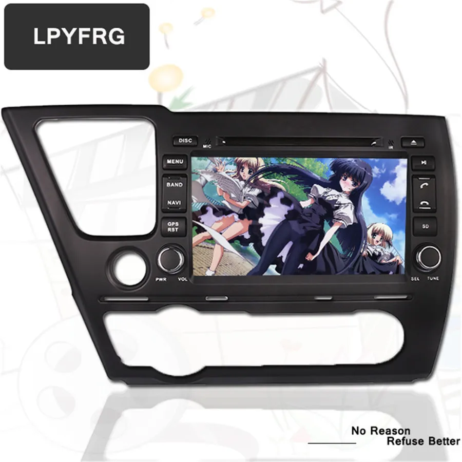 Android 9,0 dvd-плеер автомобиля для Honda Civic салон 2013 с gps навигацией радио диск SD Tocuh экран аудио стерео CD
