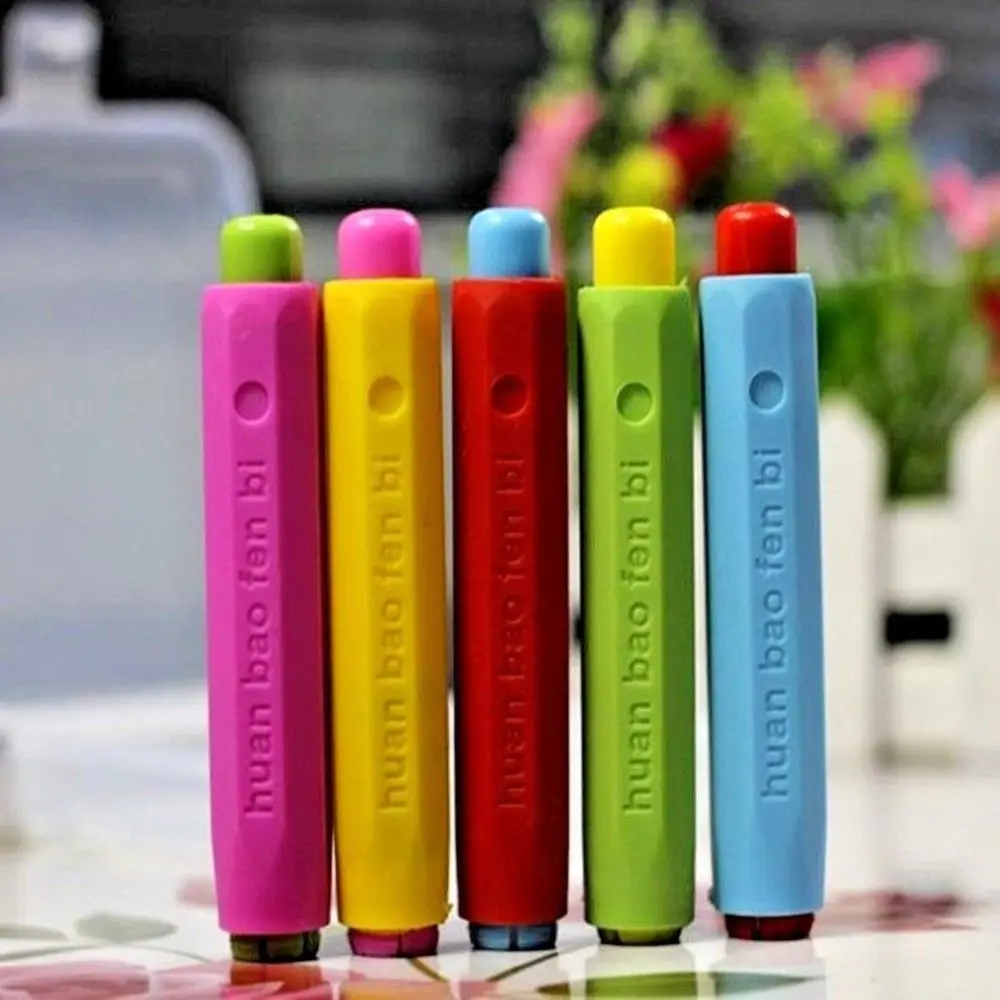 

5Pcs/Pack Dustless Chalk Holder Pen Chalk Clip Teacher Blackboard Sticker Chalkboard As gift Office Supplies
