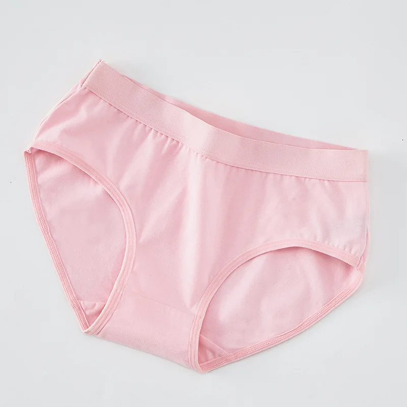 Pink Женские трусики, хлопковое нижнее белье для женщин,, низкая талия, дышащие, антибактериальные, женские трусы, брендовые, качественные трусы, 1 шт - Цвет: Pink