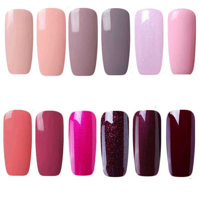 Белен 7 мл телесный розовый цвет УФ гель для ногтей полуперманентный Гибридный