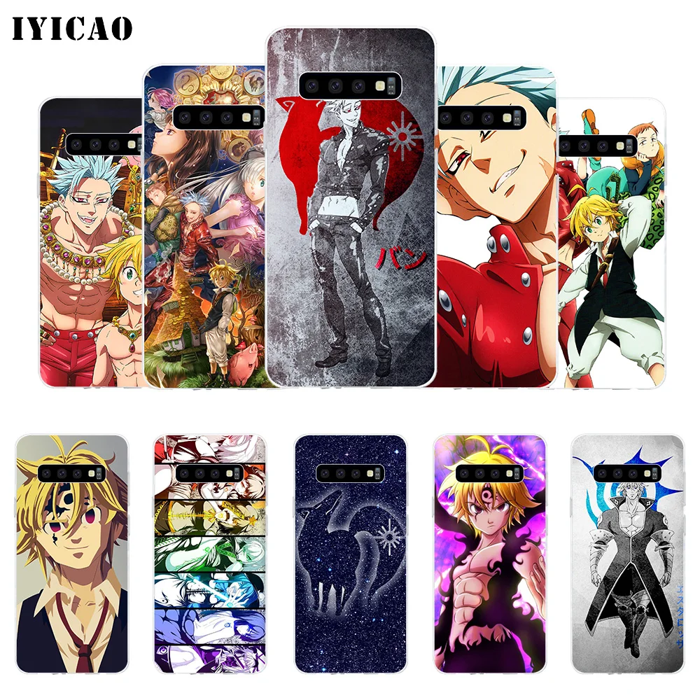 Мягкий силиконовый чехол IYICAO The Seven Deadly Sins для Samsung Galaxy S10e S10 S9 S8 Plus S7 Edge