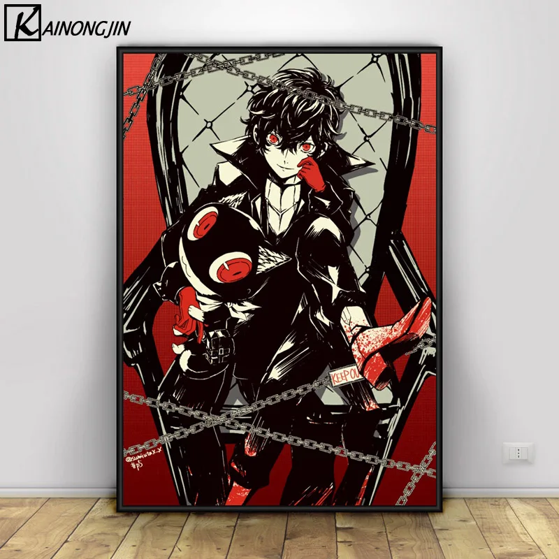 Постер Persona 5 японского аниме постеры и принты настенная живопись холст картина