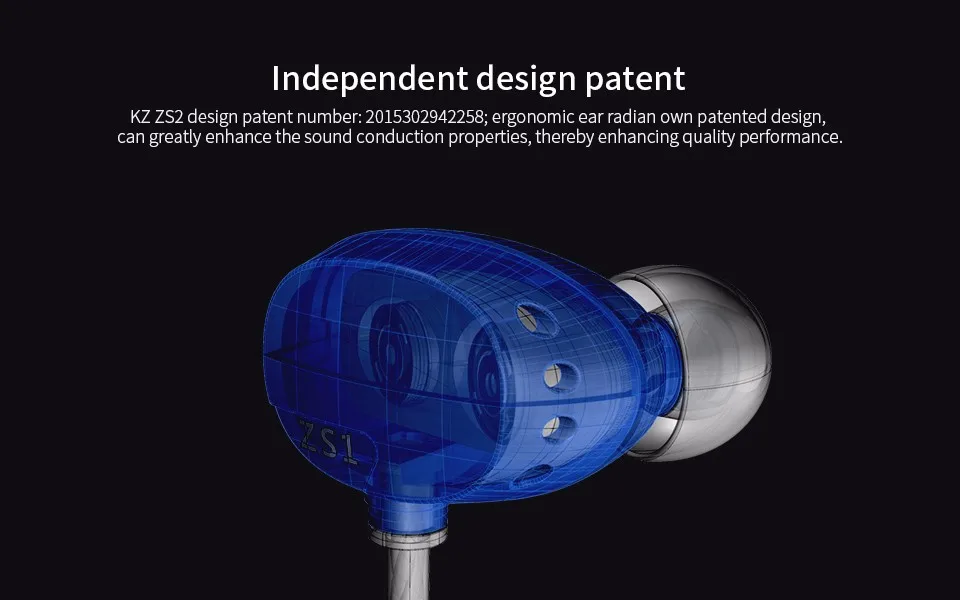 KZ ZS2 двойные динамические наушники с шумоподавлением стерео наушники-вкладыши с крючками HiFi наушники с микрофоном для телефона