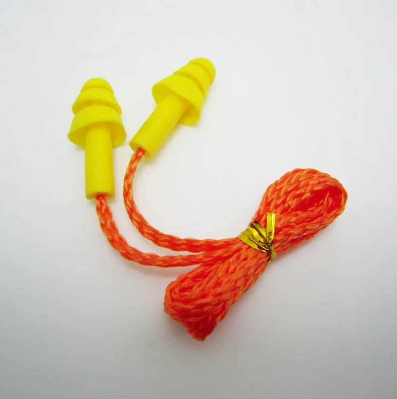 Новинка 2017 затычки для ушей с защитой от шума Рождественская елка желтой линией