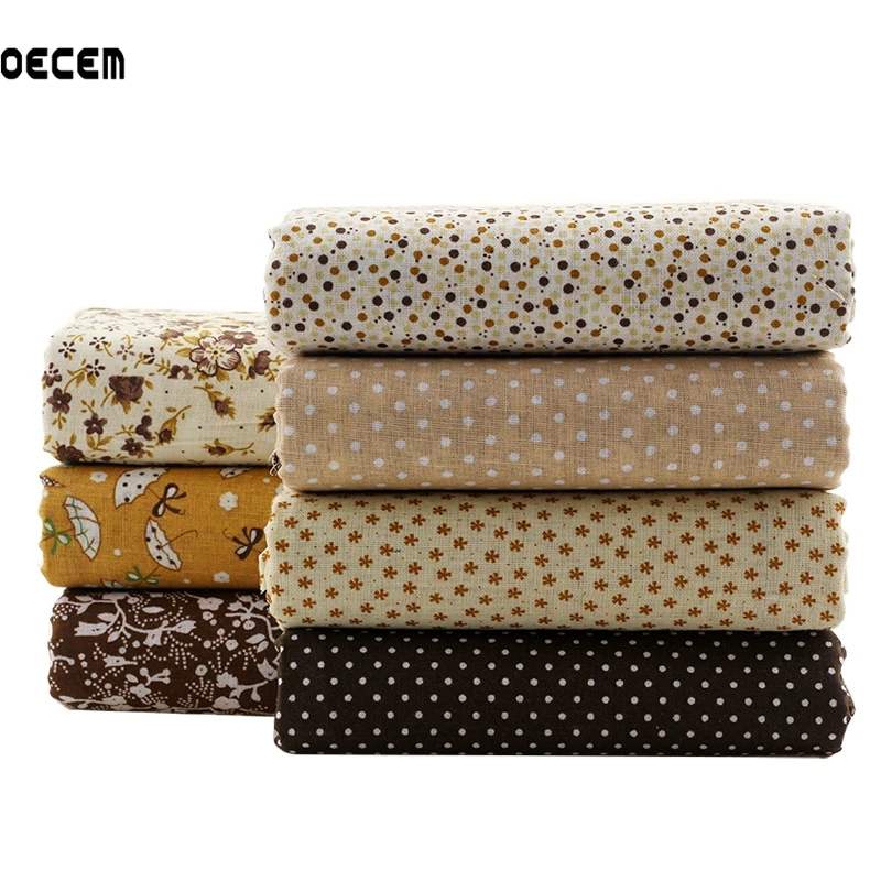 Стеганая Ткань Лоскутная кофейная серия хлопок жир Quaters пряди ткани для шитья