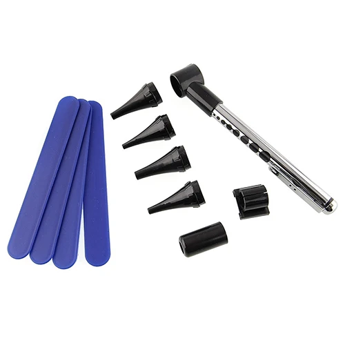 Медицинский вспышка светильник ручка отологический проверить ушное зеркало