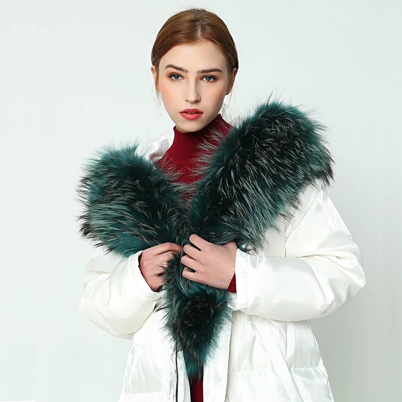 OFTBUY 2019 зимняя куртка женская длинная парка Цвет Верхняя одежда парки натуральный