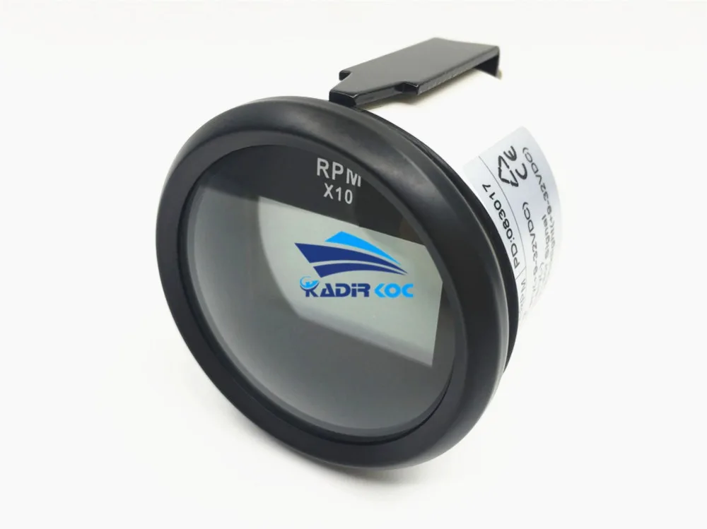 Упаковка из 1 Цифровой тахометр с синей подсветкой 52 мм Tach lcd Rev счетчики с счетчиками часов 9-32vdc для автомобиля грузовика лодки