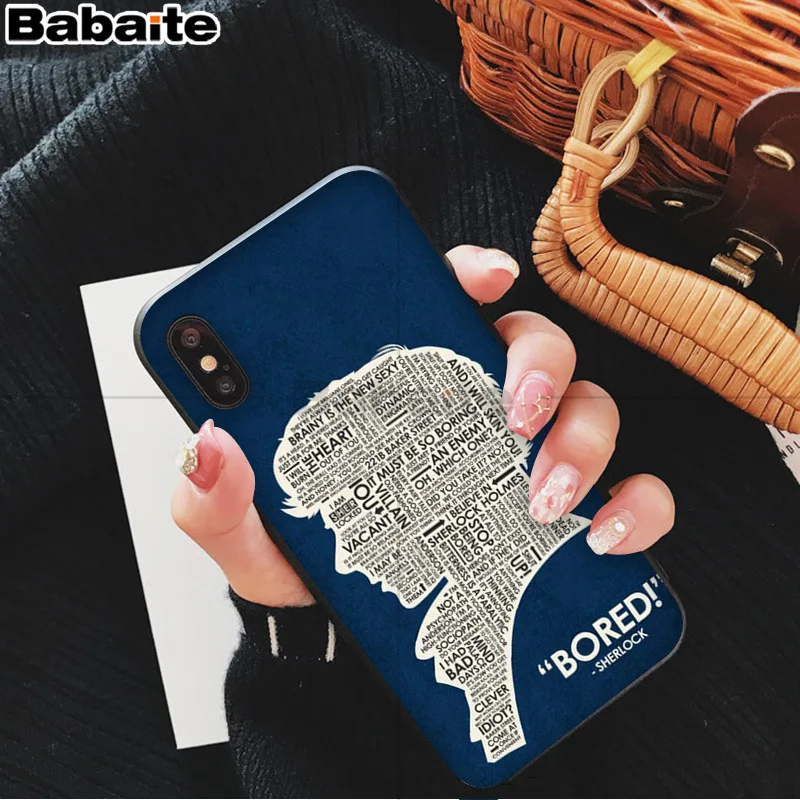 Babaite 221B Шерлок Холмс Новинка чехол для телефона Fundas чехол для iPhone X XS MAX 6 6s 7 7plus 8 8Plus 5 5S SE XR
