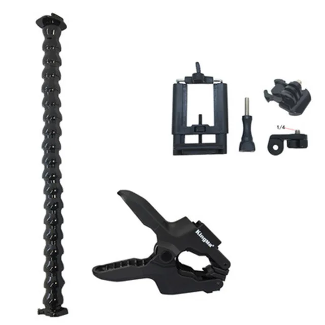 46cm for Phoen Jaws гибкий зажим+ регулируемый гусиная шея для Gopro Hero 8 7 6 5 4 Session для Go pro Xiaomi Yi AKASO SJCAM eken аксессуары - Цвет: 46cm for Phoen