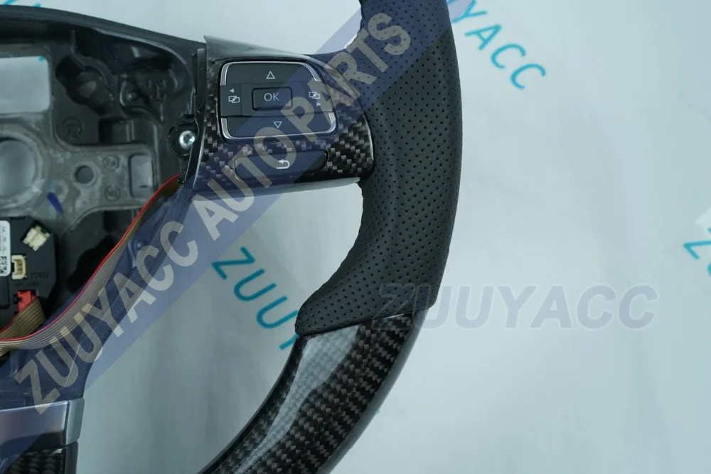 Модификация автомобиля углеродное волокно и кожаный руль для VW Golf MK6