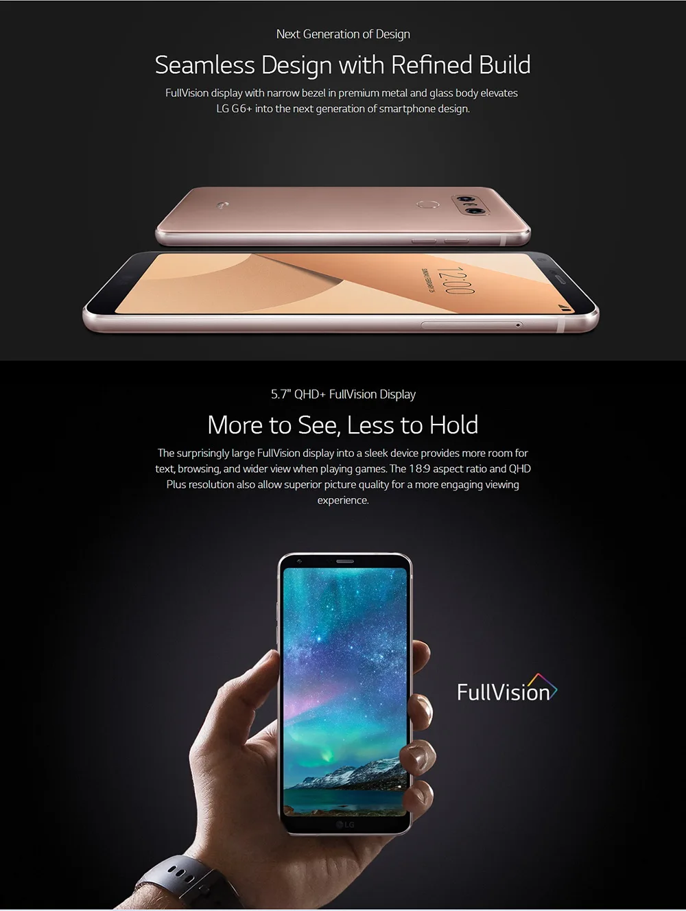Разблокированный мобильный телефон LG G6 Plus 4G ram G6+ H870DSU 128G rom Четырехъядерный 4G LTE Dual SIM 5,7 дюймов дисплей 3300mAh Мобильный телефон 13 МП