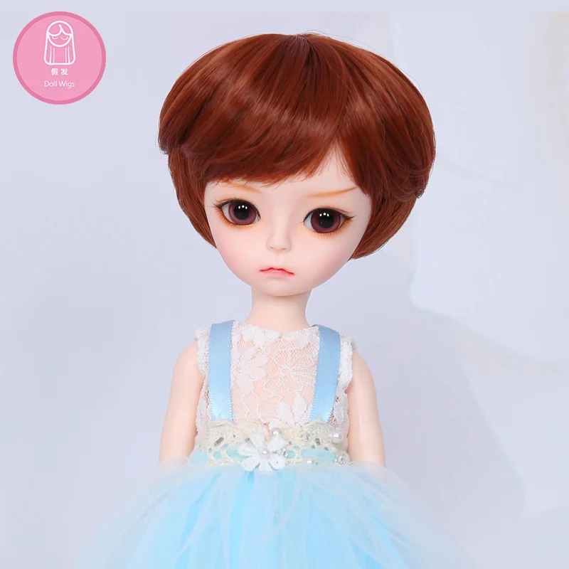 Парик для куклы BJD парик 7-8 дюймов 1/4 высокотемпературный парик для мальчика короткие волосы кукла с челкой модный тип стильные волосы