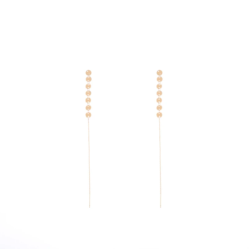 1 пара женские модные круглые серьги из цинка с пайетками новый дизайн стильные