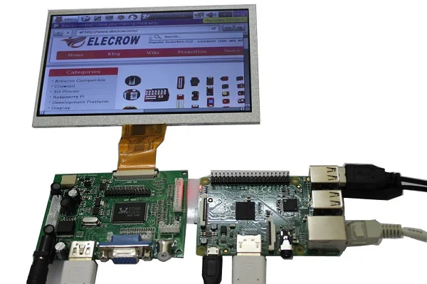 Raspberry Pi 3 дисплей Elecrow 7 дюймовый ЖК модуль 800x480 HDMI интерфейс точек цветной TFT для