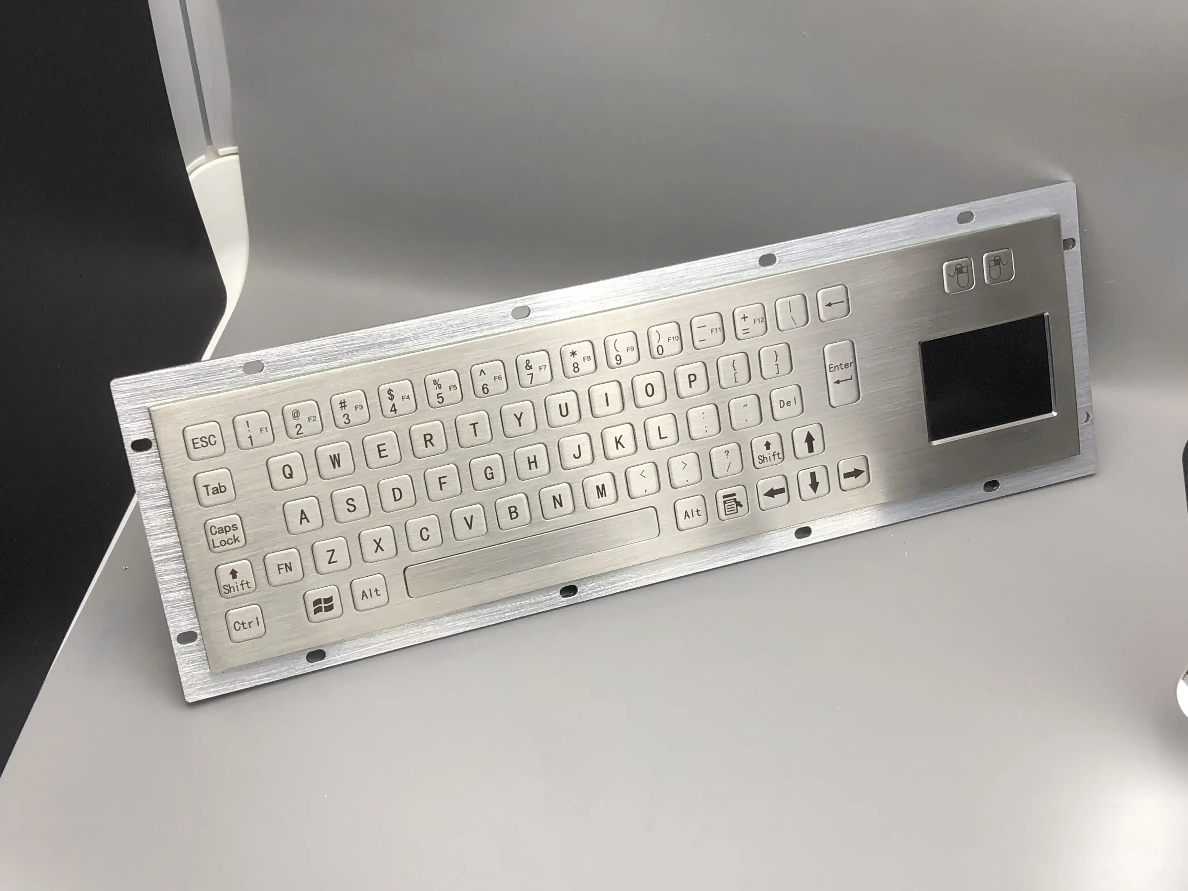 Metal Keyboard Touchpad Touch Pad With Trackpad Rugged Kiosk Keyboard Manufacturer Waterproof Touch Screen Membrane Keypad