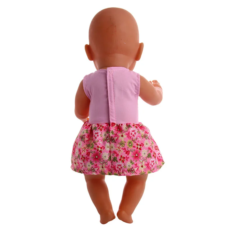 Одежда для кукол ручной работы розовое милое платье с цветочным рисунком