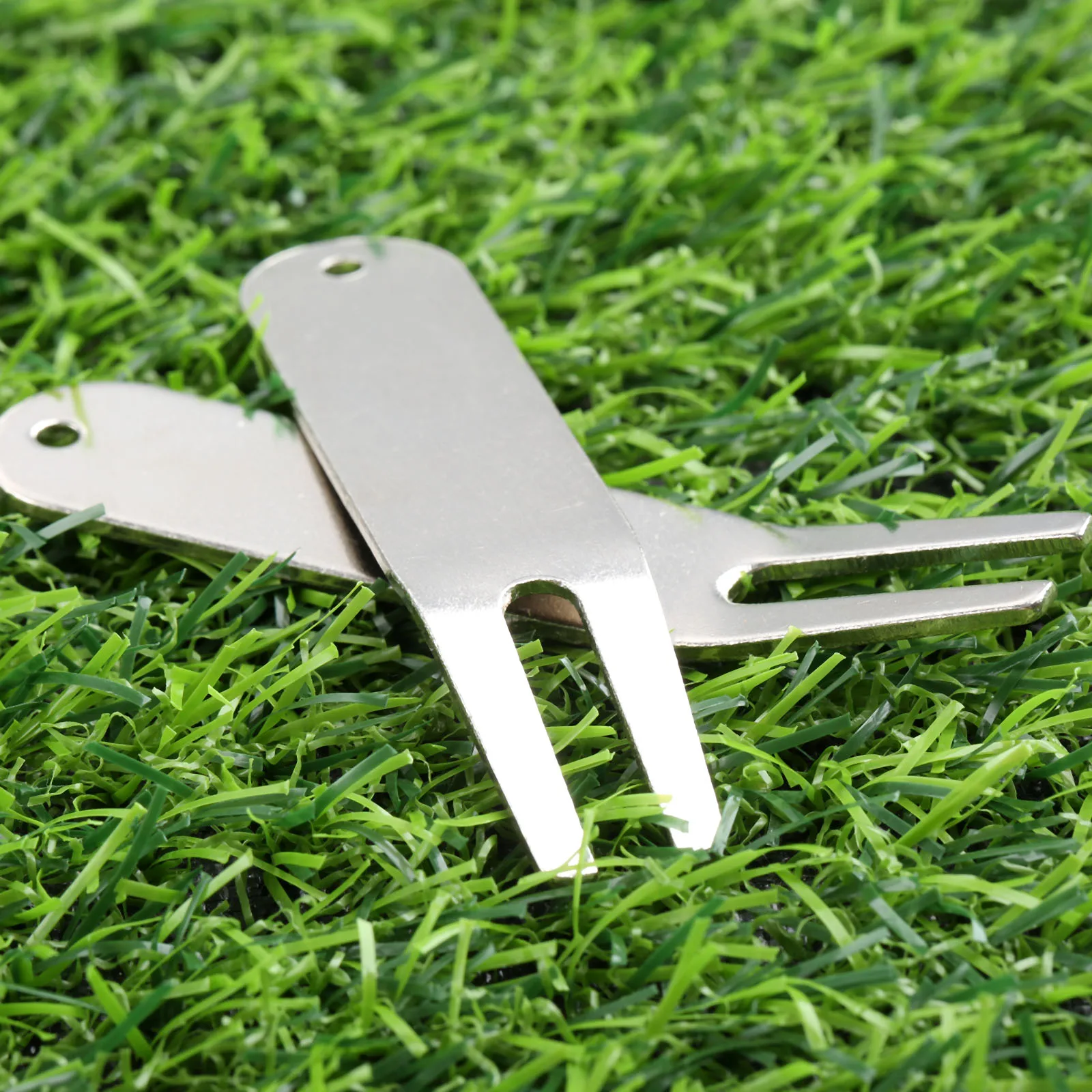 Цинковый сплав 2 шт. для гольфа Ремонт Инструменты игры в гольф зеленая вилка