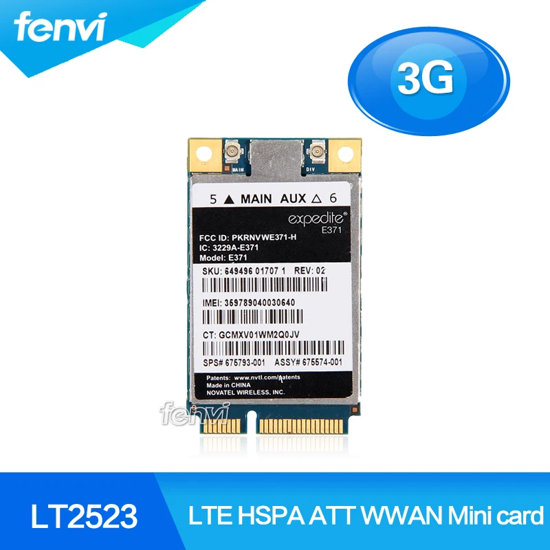 Для HP SPS 675793 001 lt2523 Беспроводной 3 Г WWAN LTE/HSPA + mobile ускорить E371 широкополосного мини