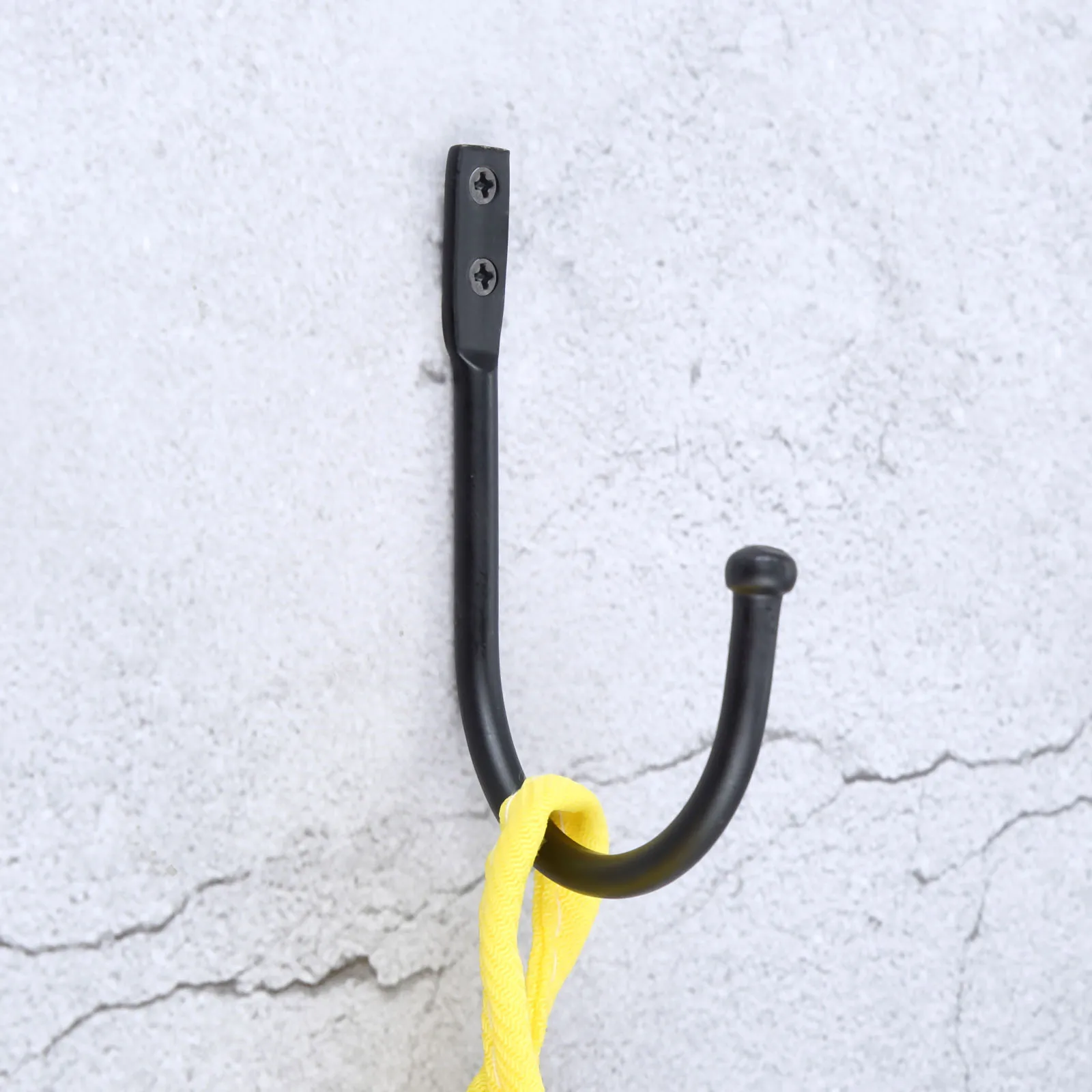 2 шт. черная железная настенная дверь банное пальто крючок вешалка в винтажном