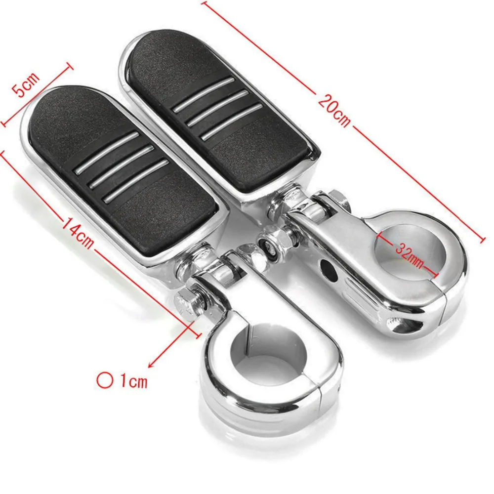 Foot Pegs Motorcycle Streamline Footpegs Clamp Adapter Mounting for Harley Engine Guards 1 1/4&quot 32mm Highway Bar Honda ATV | Автомобили