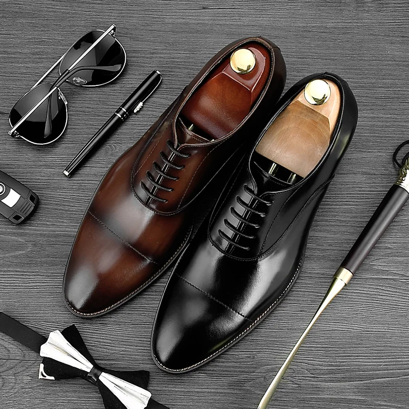MYCOLEN/Новинка Мужская обувь кожаная Высококачественная деловая с острым носком