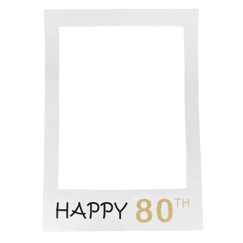 10 Бумага Photo Booth Реквизит Фото Рамка 1st 16th 18th 21st 30th 40th 50th 60th 70th 80th Юбилей украшения для вечеринки в честь Дня рождения подарок - Цвет: 10
