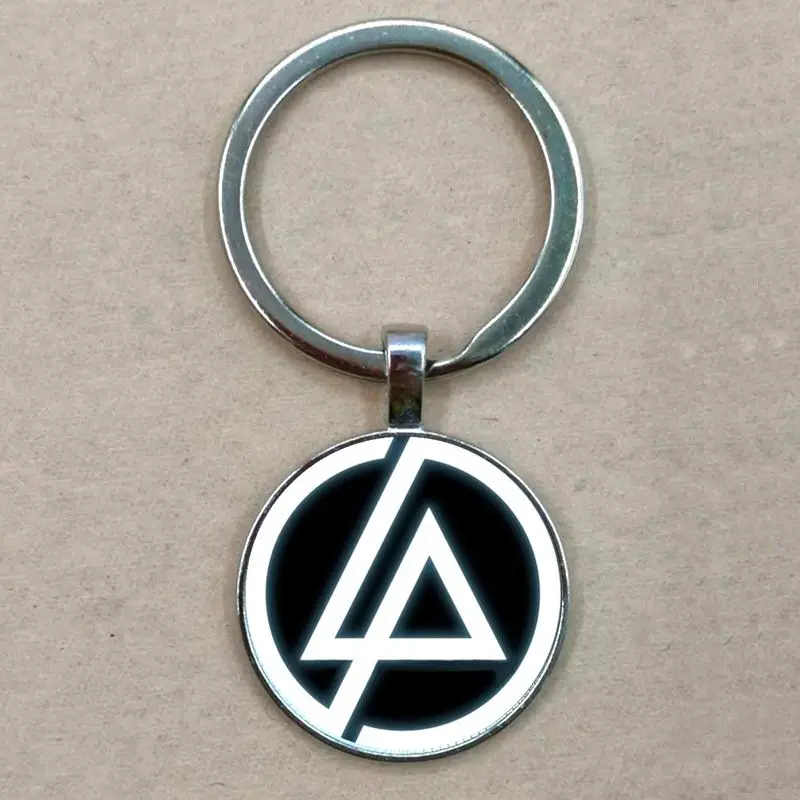 Silver Горячая Мода Linkin Park подвеска с логотипом Linkin Park ювелирные изделия стеклянный брелок купольная подвеска для мужчин и детей вечерние подарки - Цвет: Silver
