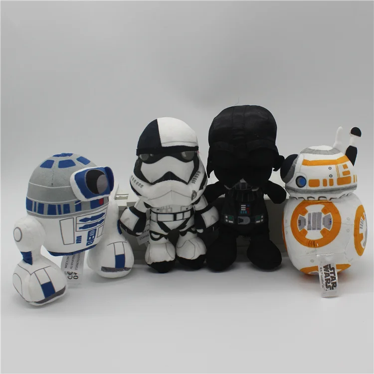 1 шт. 15-20 см Звездные войны BB-8 R2-D2 Дарт Вейдер имперский Штурмовик плюшевые игрушки куклы для детей Подарки и день рождения