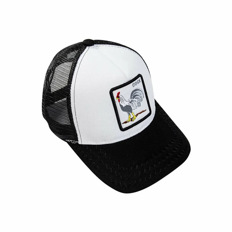 Регулируемая бейсболка на липучке с вышивкой в виде животного размер А большая