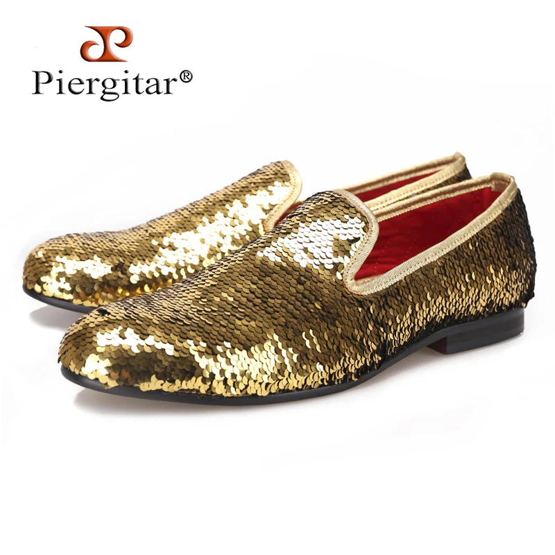 Туфли PIERGITAR мужские для свадьбы и выпускного вечера Роскошные блестящие Лоферы