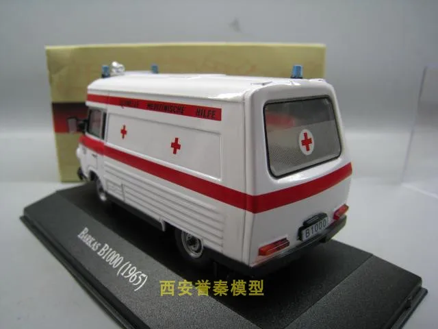 ATLAS 1/43 масштабная модель автомобиля игрушки Barkas B1000 скорая помощь литой металлический автомобиль модель игрушки для коллекции, подарок, дети